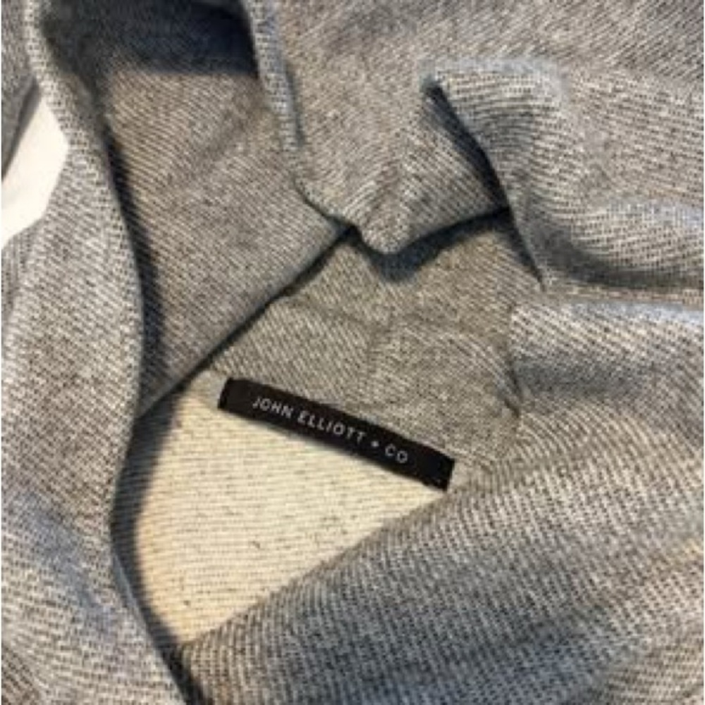 John Elliott + Co Men’s Rue Hoodie in Dark Grey - Picture 3 of 8